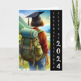 Clase de felicitaciones de la tarjeta de graduació