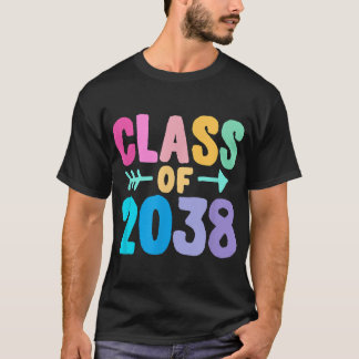 Clase de graduación de 2038 Crecer con camiseta me