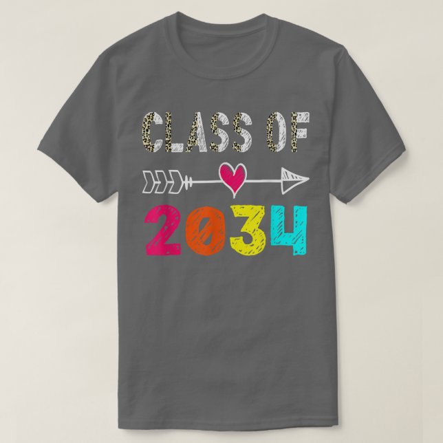Clase De Graduado Preescolar De Camisa De 2034 (Diseño del anverso)
