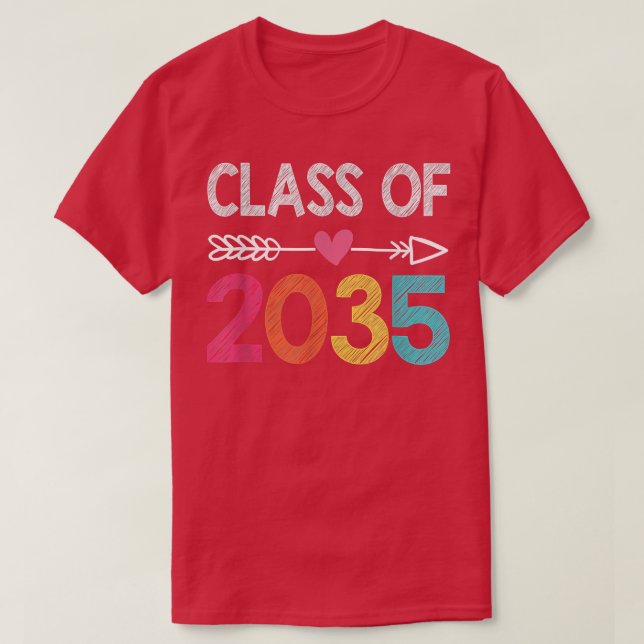 Clase De Graduado Preescolar De Camisa De 2035 (Diseño del anverso)