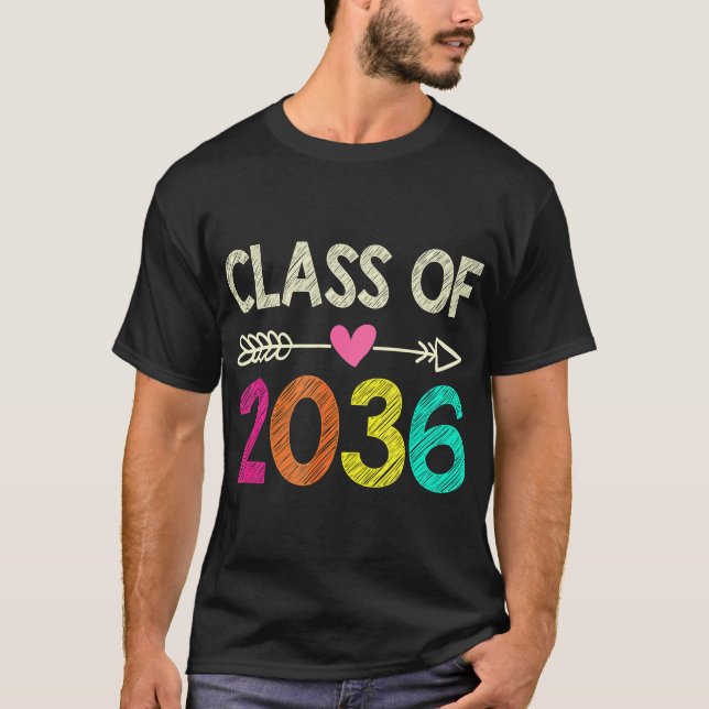 Clase De Graduado Preescolar De Camisa De 2036 (Anverso)