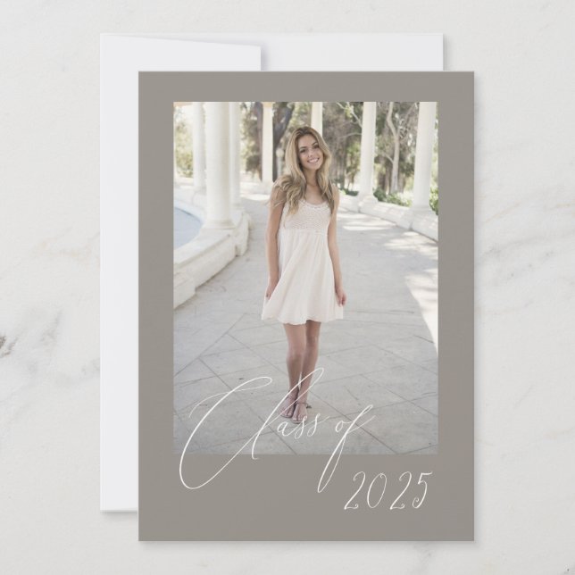 Clase de Guion Graduada Tarjeta 5 Fotos (Anverso)