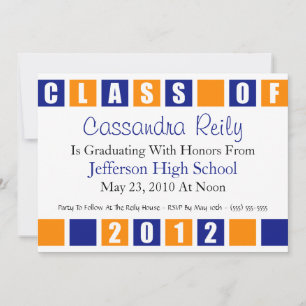 Clase De Invitación 2012 (Cajas Azul/Naranja)