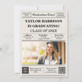 Clase de invitación a graduación de periódico 2025