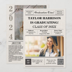 Clase de invitación a graduación de periódico 2025