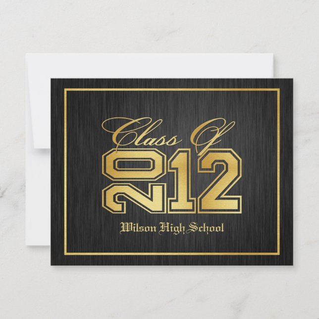 Clase de invitación a la fiesta de graduación de 2 (Anverso)