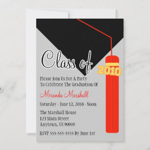 Clase De Invitación A La Graduación De Tassel 2010