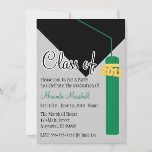 Clase De Invitación A La Graduación De Tassel 2011