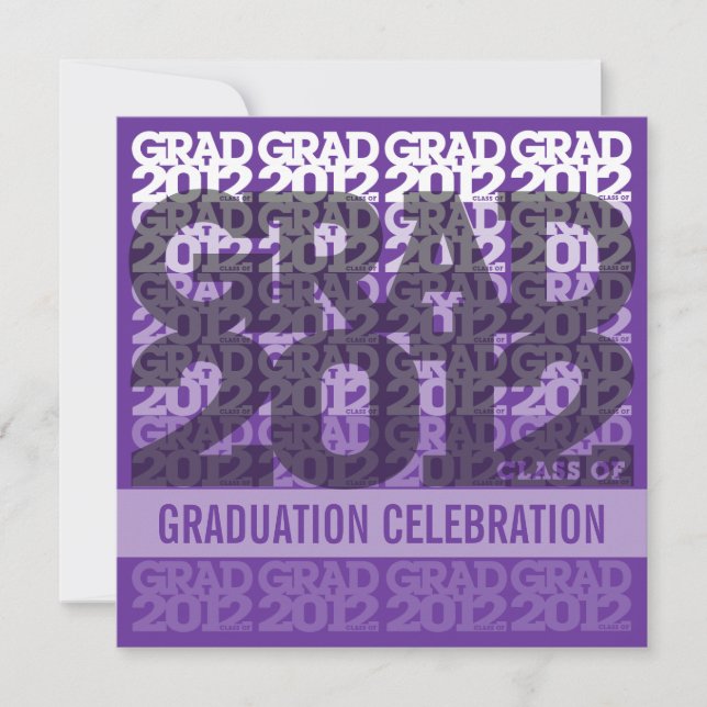 Clase De Invitación A La Parte De Graduación 2012  (Anverso)