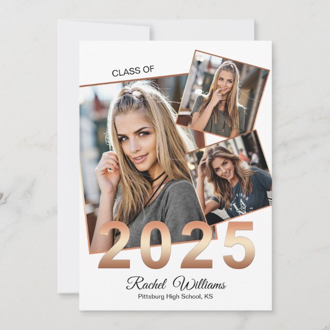 Clase de Invitación de Fiesta de graduados de 2025 (Anverso)