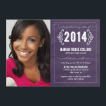 Clase de Invitación de foto de graduación de Chalk<br><div class="desc">Clase de Invitación de foto de graduación de Chalkboard 2014</div>