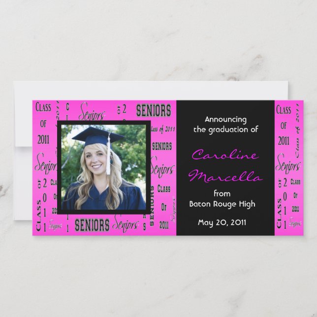 Clase de Invitación de Grados de Especies Caliente (Anverso)