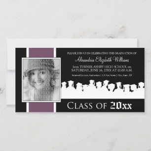 Clase de Invitación de graduación [AÑO]: púrpura
