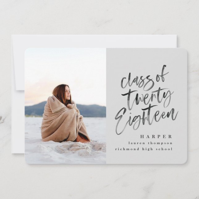 Clase de invitación de graduados de 2018 (Anverso)