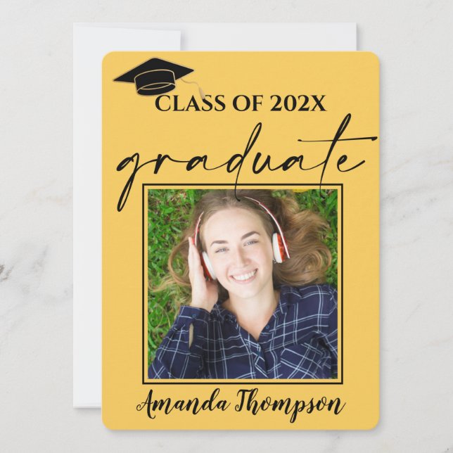 Clase De Invitación De Graduados De Fotografía Ama (Anverso)