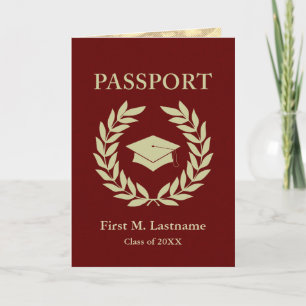 clase de invitación para pasaporte de graduación d