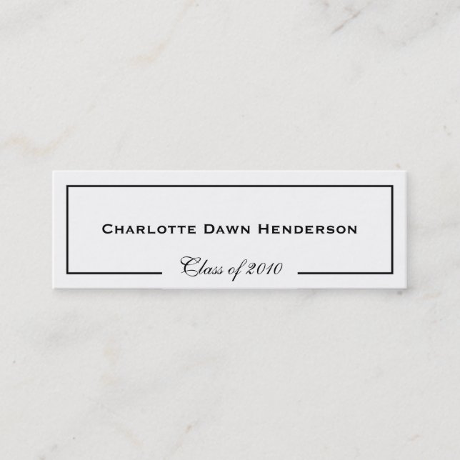 Clase de la frontera de la tarjeta de presentación (Anverso)