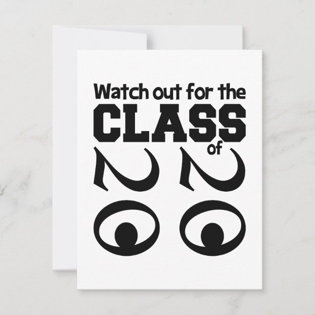 CLASE DE LA invitación 2020, personalizable (Anverso)