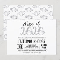 Clase de la invitación a graduación de 2020 - másc