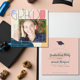 Clase de la invitación a graduación de Mini Photo