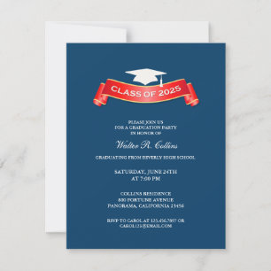 Clase de la invitación a la fiesta de graduación d