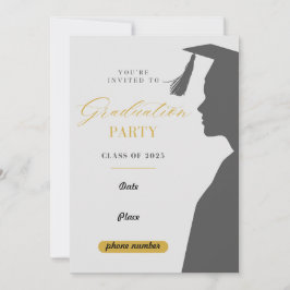 Clase de la invitación a la fiesta de graduación d