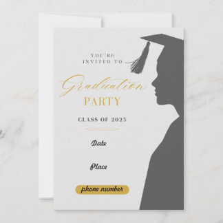 Clase de la invitación a la fiesta de graduación d