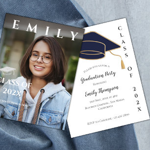 Clase de la invitación a la fiesta de graduación f
