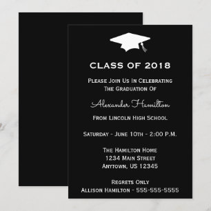Clase De La Invitación A La Graduación De Cap 2018