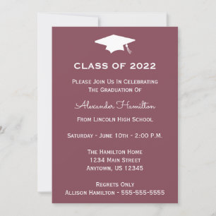 Clase De La Invitación A La Graduación De Cap 2022