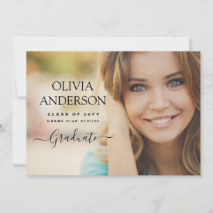 Clase de la Invitación de Graduación de Foto de 20