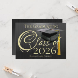 Clase de la Invitación de graduación negra de 2025
