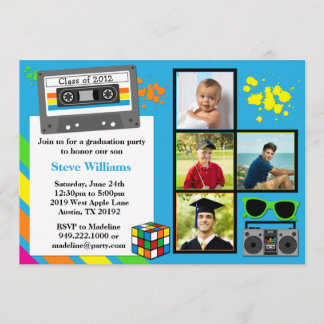 clase de la invitación de la fiesta de graduación