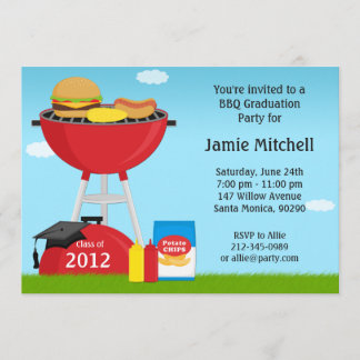 Clase de la invitación del fiesta del Bbq de la