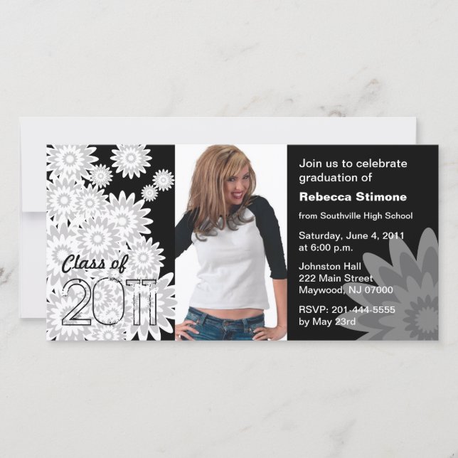 Clase de la tarjeta fotográfica Flor blanca de 201 (Anverso)