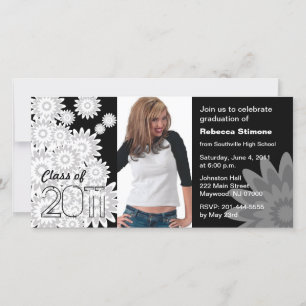 Clase de la tarjeta fotográfica Flor blanca de 201