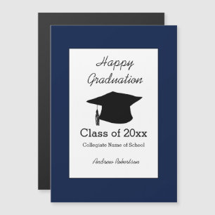 Clase de la Tarjeta Magnet de Graduación Azul 2025