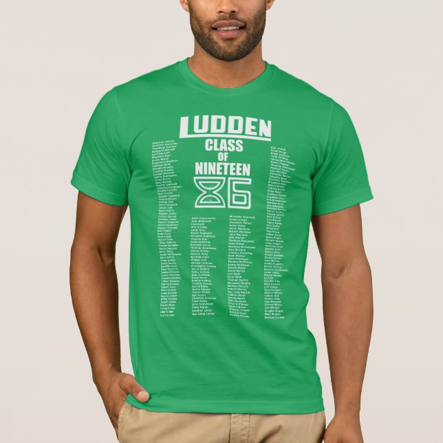 ¡Clase de Ludden de diecinueve 86 - camiseta de la (Anverso)