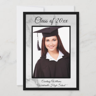 Clase de mármol de la Invitación fotográfica de 20