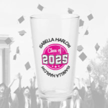 Clase de nombre de graduado rosado 2025