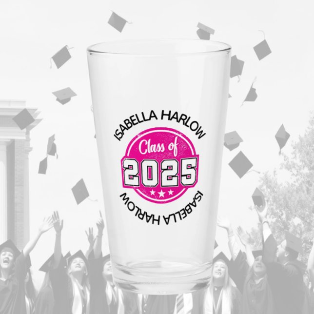 Clase de nombre de graduado rosado 2025 (Subido por el creador)