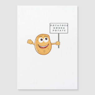 Clase de patatas con patatas (Pun de patata vegeta