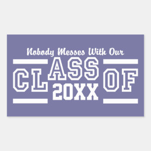 Clase de pegatinas personalizados de CUALQUIER año