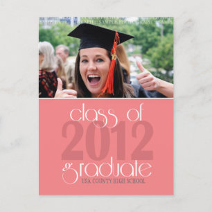 Clase de postal de Invitación de graduación de 201