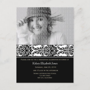 Clase de postal de la invitación a graduación de 2