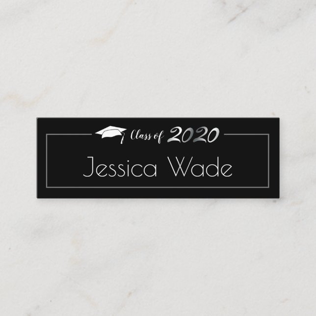 Clase de tarjeta de Invitación de graduación de 20 (Anverso)