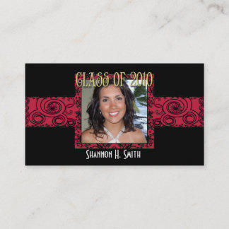 Clase de Tarjetas de Imagen Senior de Graduación 2