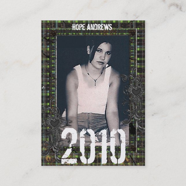 Clase de Tarjetas Senior Entrar Año Actual (Anverso)