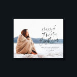clase de veintiocho lienzo fotográfico para gradua<br><div class="desc">Clase de caligrafía de efecto acuarela de 28 fotos de lienzo impresas. El regalo perfecto para la graduación. Parte de una colección.</div>