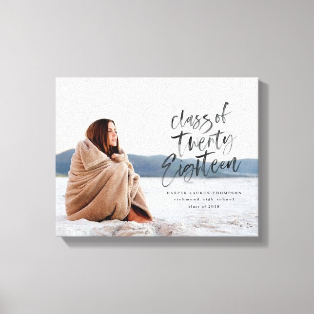 clase de veintiocho lienzo fotográfico para gradua (Anverso)